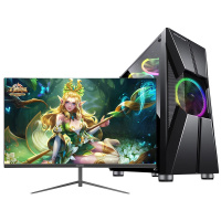 世纪之星(CENTURY STAR) 英特尔酷睿i3/4GB内存/128GB固态 SSD 家用办公商务娱乐影音组装机电脑 台式机 电脑主机 台式电脑 主机+24英寸显示器