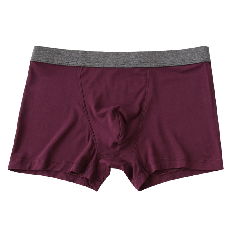 2条装AB内衣裤男冰丝无痕柔软透气夏凉爽四角裤头平角裤