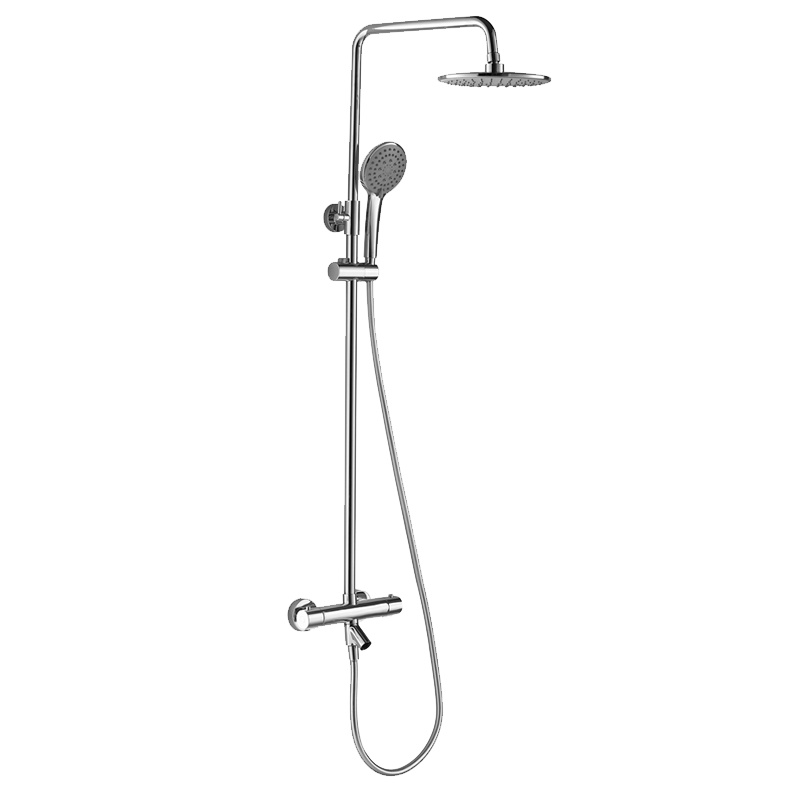 科勒旗下品牌KARAT卡丽卫浴爱维恒温双花洒淋浴柱套餐浴室沐浴家用淋雨喷头21912T-CP