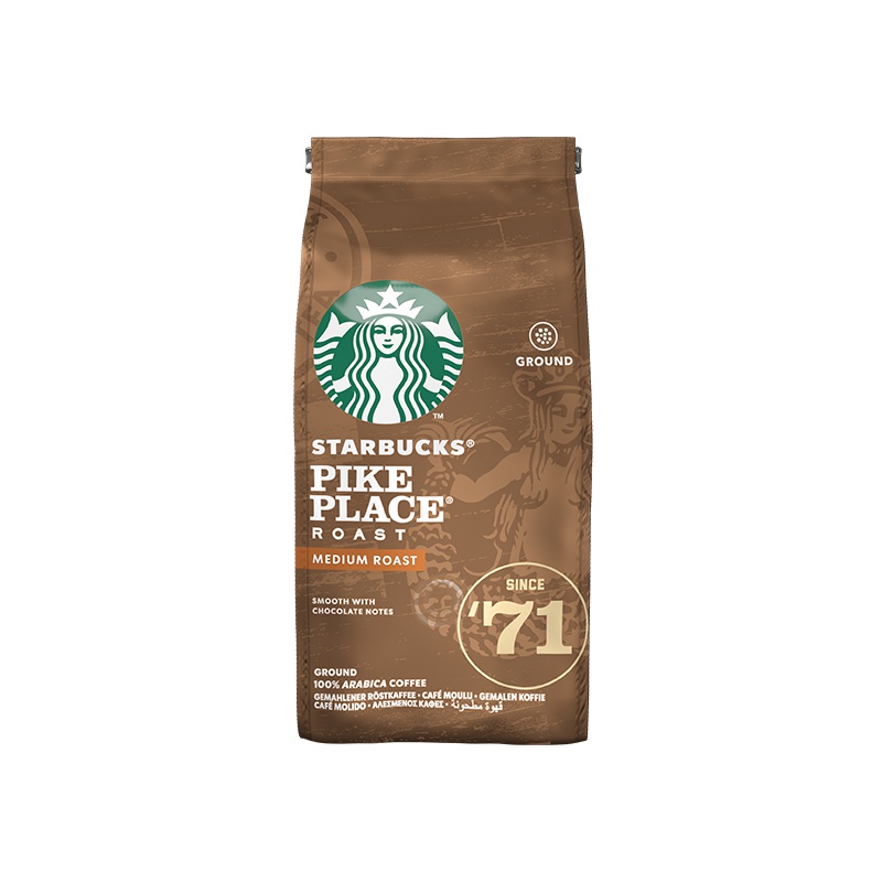 星巴克(Starbucks) Pike Place烘焙咖啡粉200g(中度烘培)