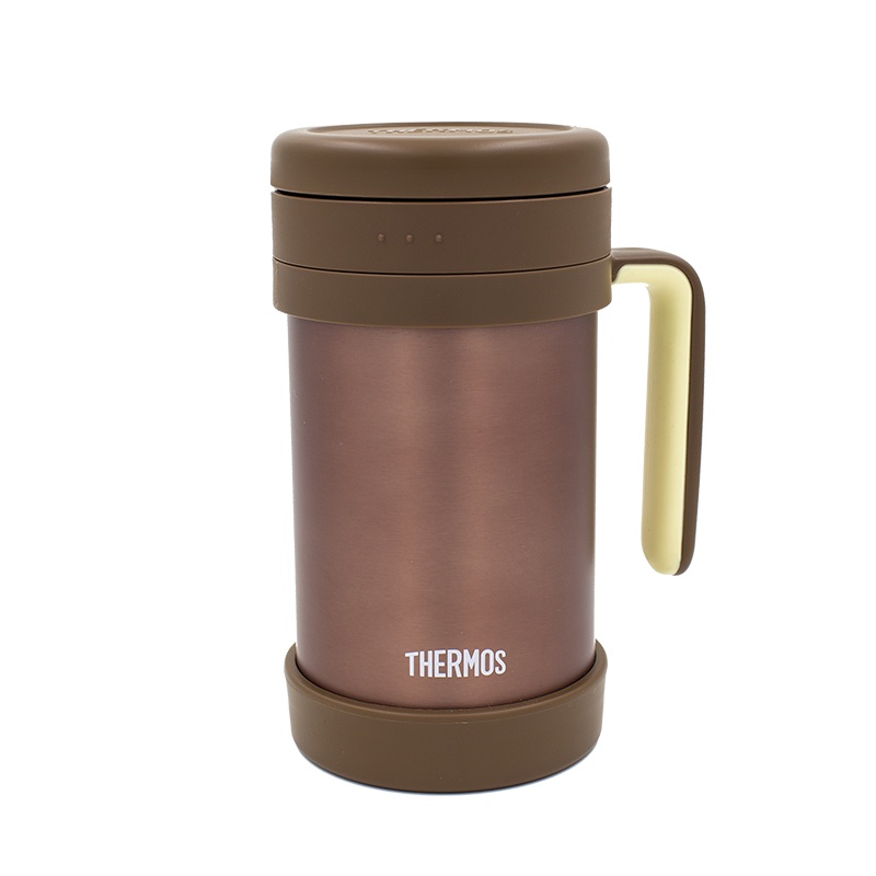 膳魔师(THERMOS)保温杯 TCMF-500 红棕色 500ML/带茶漏/泡茶杯/304不锈钢保温杯水杯便携保温杯