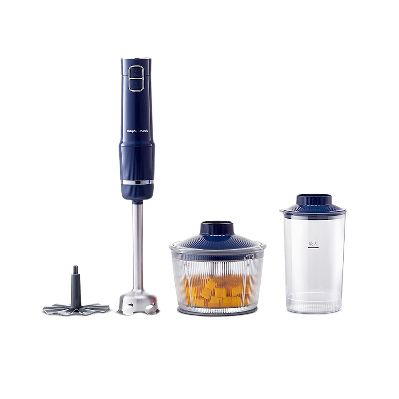 摩飞电器（Morphyrichards）多功能小型无线料理棒婴儿辅食机手持家用搅拌棒MR6008蓝
