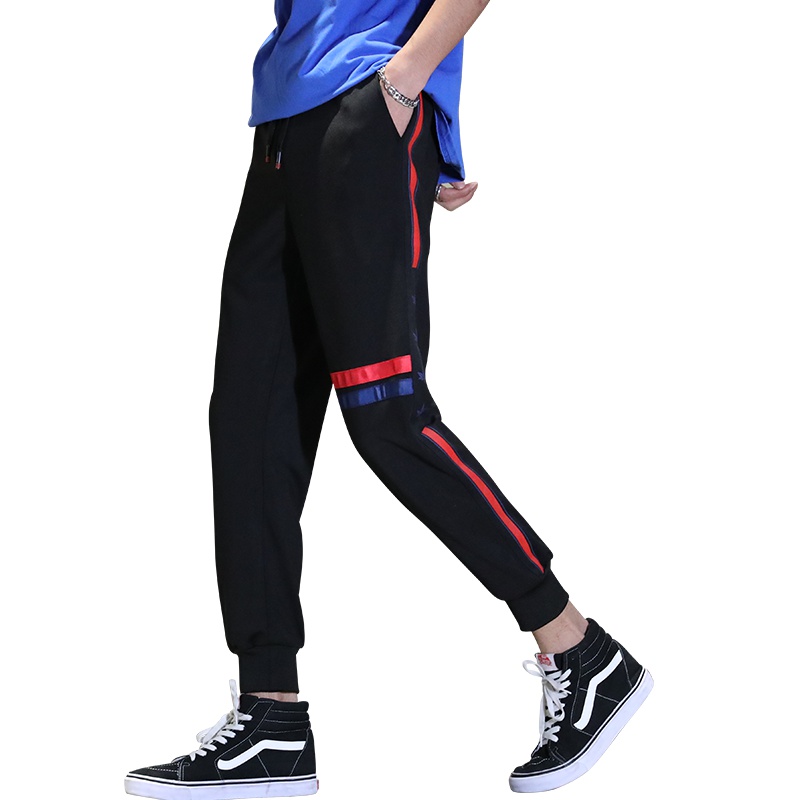 庄吉 2019春秋季男士休闲裤韩版修身时尚小脚运动休闲裤JU-DD-6222