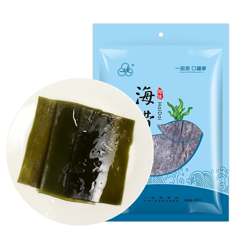 一品爽 海带150g海鲜干货 海带干昆布 火锅食材 宽叶海带