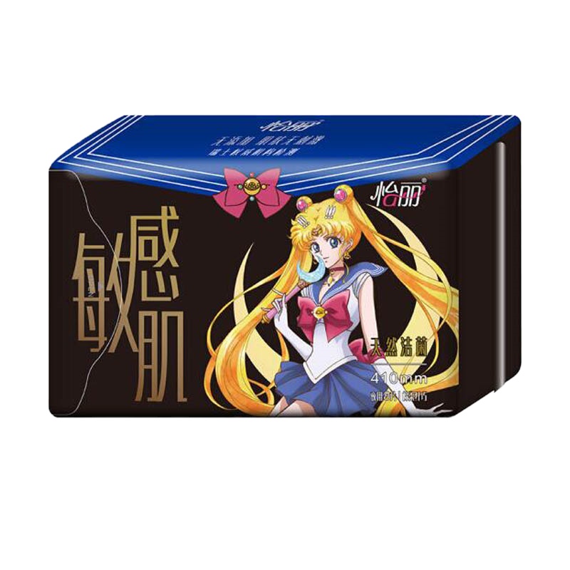 【24片】怡丽美少女系列卫生巾410mm夜用天然洁菌棉柔纤巧无添加姨妈巾