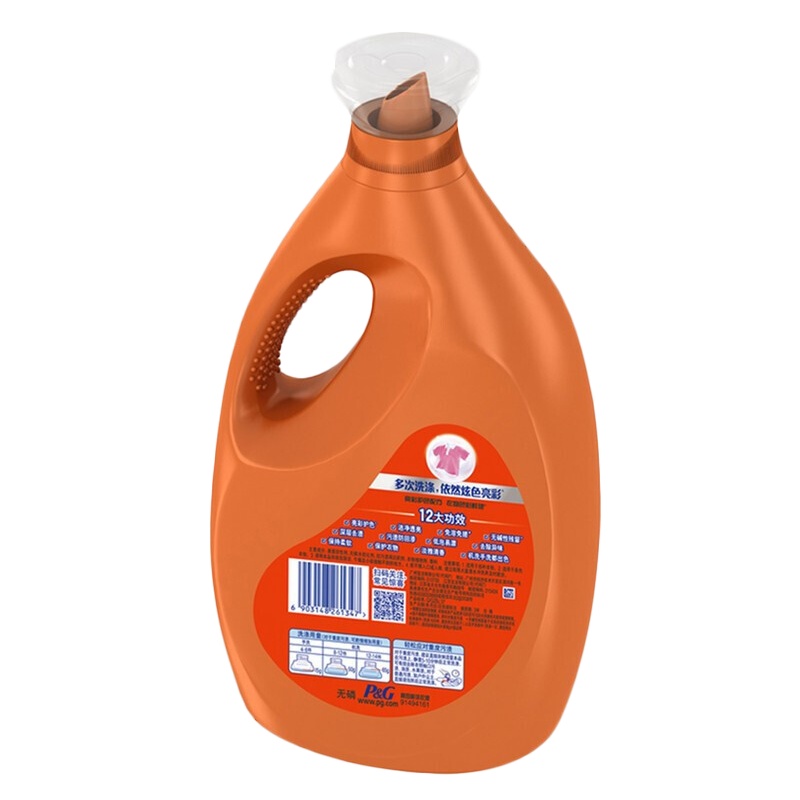 汰渍洗衣液焕彩护色3kg*2可选洁雅百合去渍亮彩去污渍护衣 单位(件)