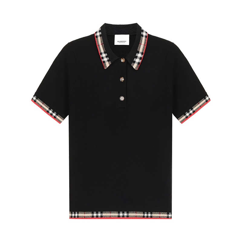 BURBERRY 博柏利 女款 羊毛短袖POLO衫 80296251