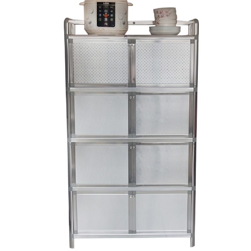 碗柜不锈钢厨房橱柜符象茶水灶台柜铝合金储物柜餐边柜阳台柜