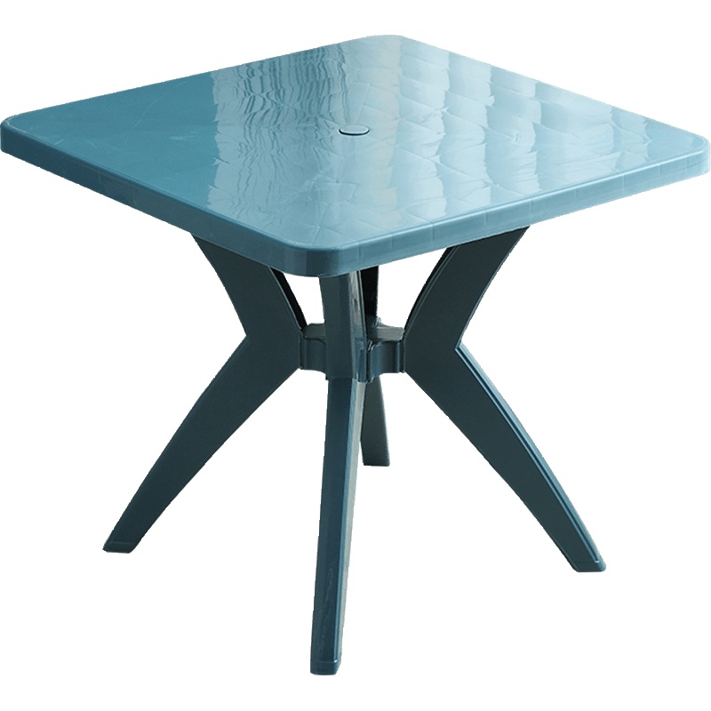 户外塑料桌椅大排档夜市摆摊夜宵烧烤桌子正方型沙滩椅组合套装古达餐桌