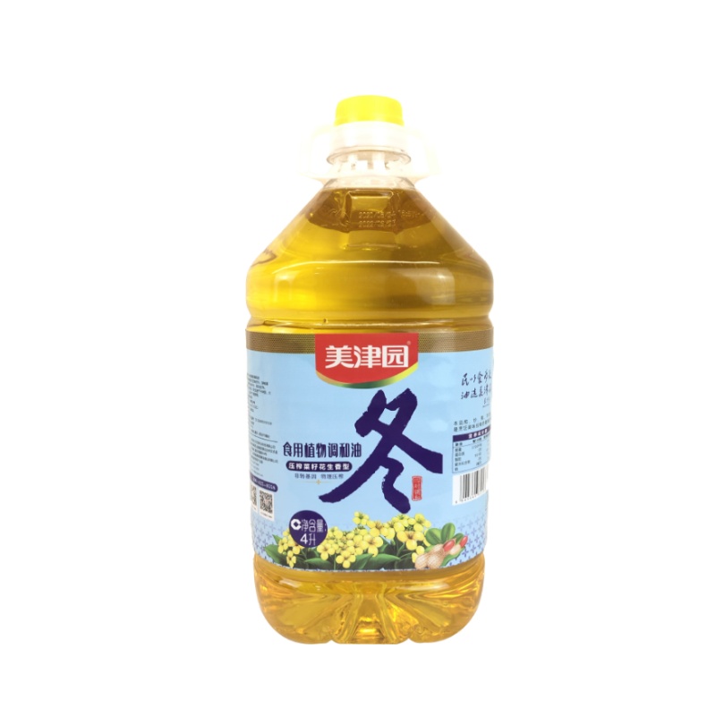美津园食用植物调和油(花生香冬)4L