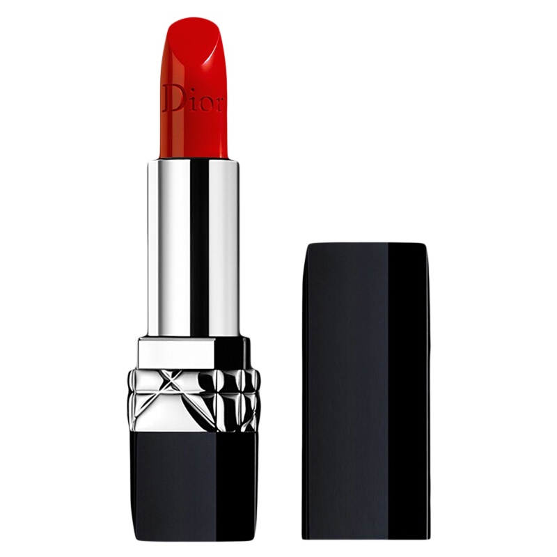 [专柜正品]Dior迪奥口红女士唇膏 烈艳蓝金999#滋润正红色