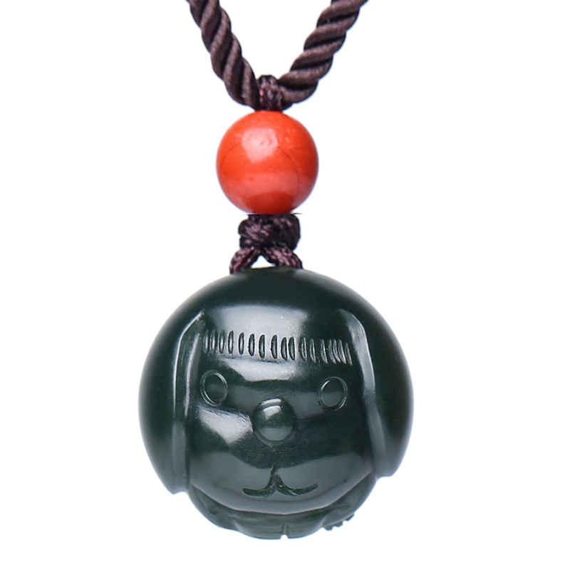 印象眸 和田玉生肖吊坠 十二生肖青玉细料玉石挂件 附送证书