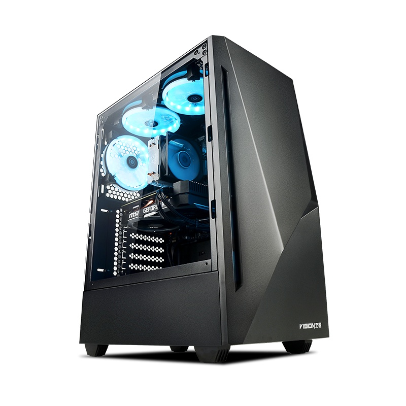 宁美国度 台式电脑i5 9400升十代10400/2060全套高配使命召唤战区吃鸡游戏台式机diy组装整机电竞直播