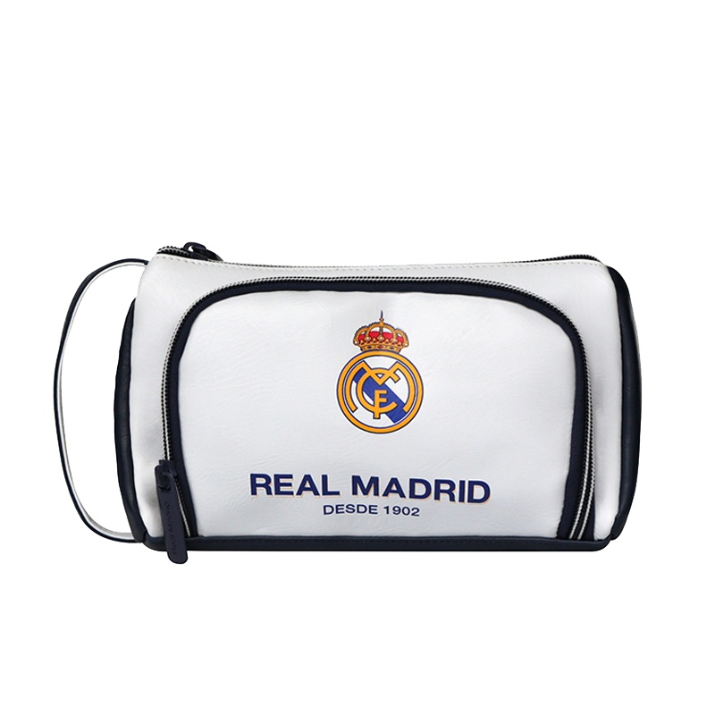 皇家马德里Realmadrid官方正品时尚男女士多功能休闲包运动户外训练商旅旅行手拿钱包白色