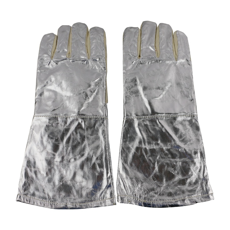 双安 耐高温手套 隔热防烫350度工业手套 加厚阻燃反热福射手套 均码