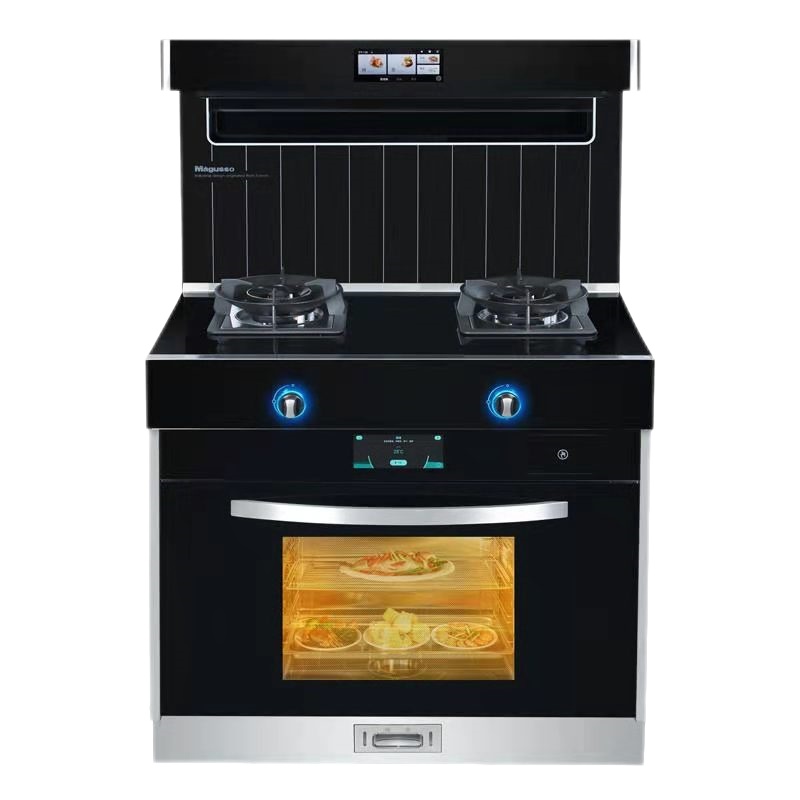 美集世(magusso)蒸烤一体集成灶JJZT-ifood-K26ZK双彩屏娱乐系统上进风头部保温5.0KW大火力电热洗