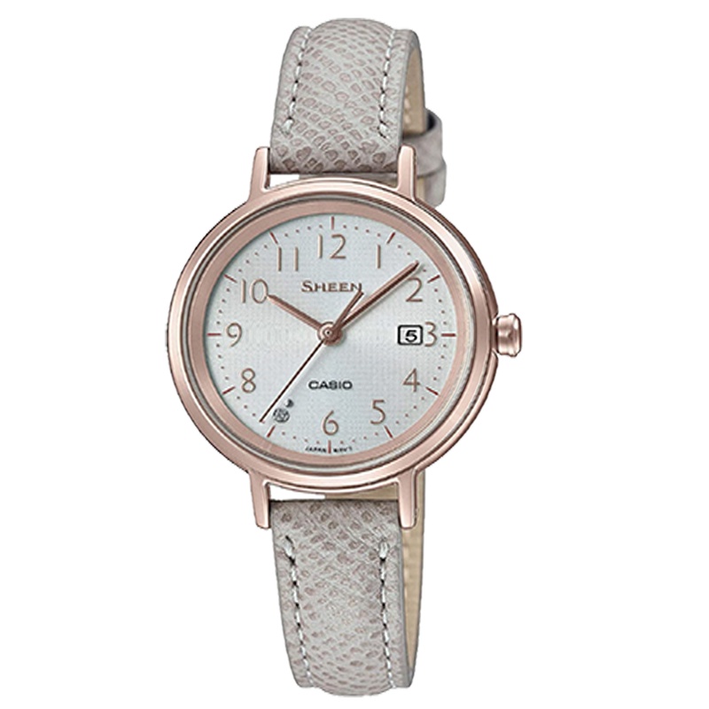 SHS-D100CGL-7A卡西欧手表 SHEEN 太阳能蓝牙石英女士腕表