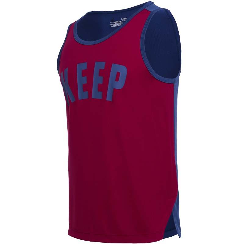 范斯蒂克健身速干衣男夏季夜晨跑步吸汗训练服宽松篮球背心透气运动上衣