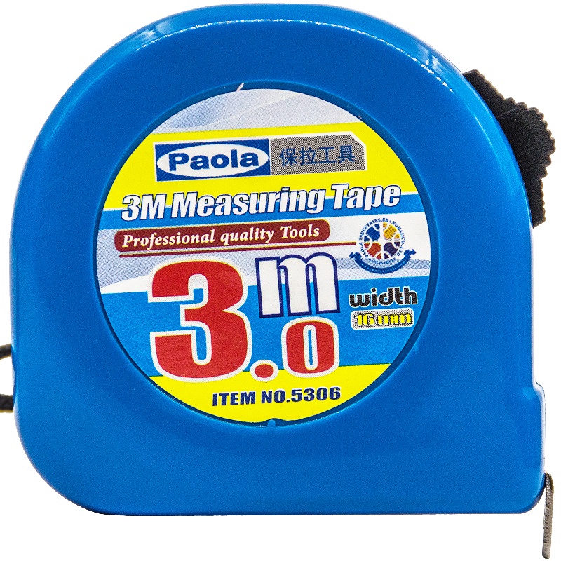 [苏宁自营]保拉(Paola)3米钢卷尺 公英制盒尺 米尺 伸缩尺5306