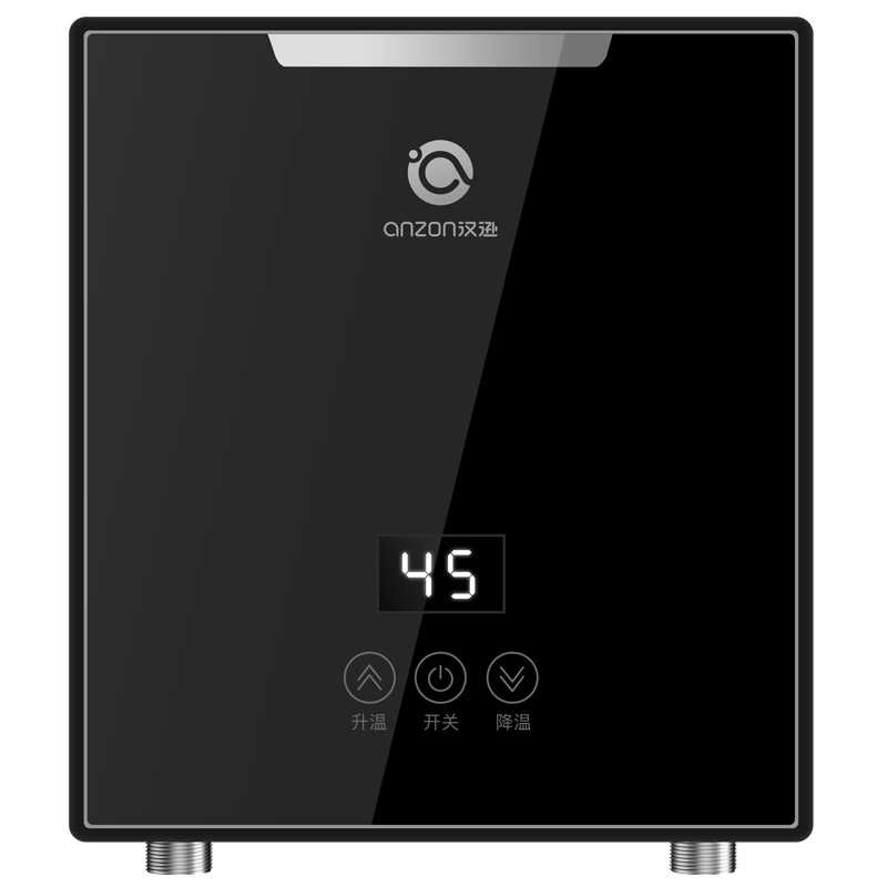 汉逊(ANZON)DSK-55厨宝厨房小型热水宝 即热式电热水器智能恒温触控小厨宝快速热直热家用任意角度安装5500W黑