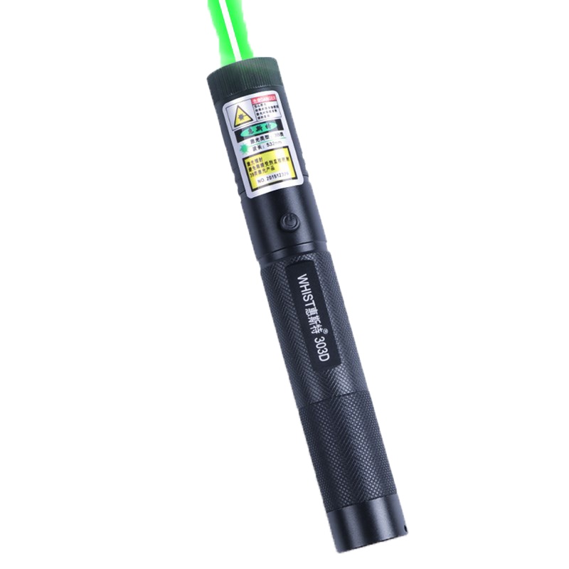 惠斯特303D 大功率绿光激光手电售楼射笔usb充电强光远射激光灯红光镭射灯教练教鞭激光笔红外线沙盘笔指星笔 绿光电池