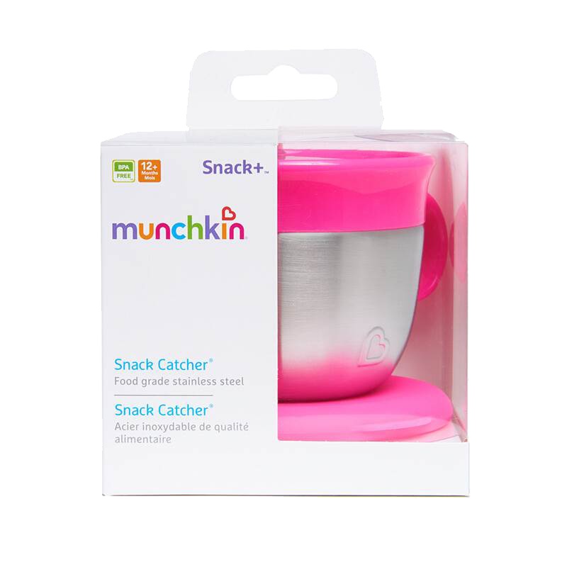MUNCHKIN满趣健不锈钢防抖婴童零食盒/杯
