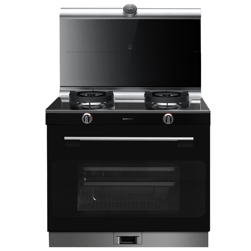 北斗星A2BZ集成灶天眼系列 蒸箱款侧吸式抽油烟机燃气灶套装一体灶 钢化玻璃 液化气