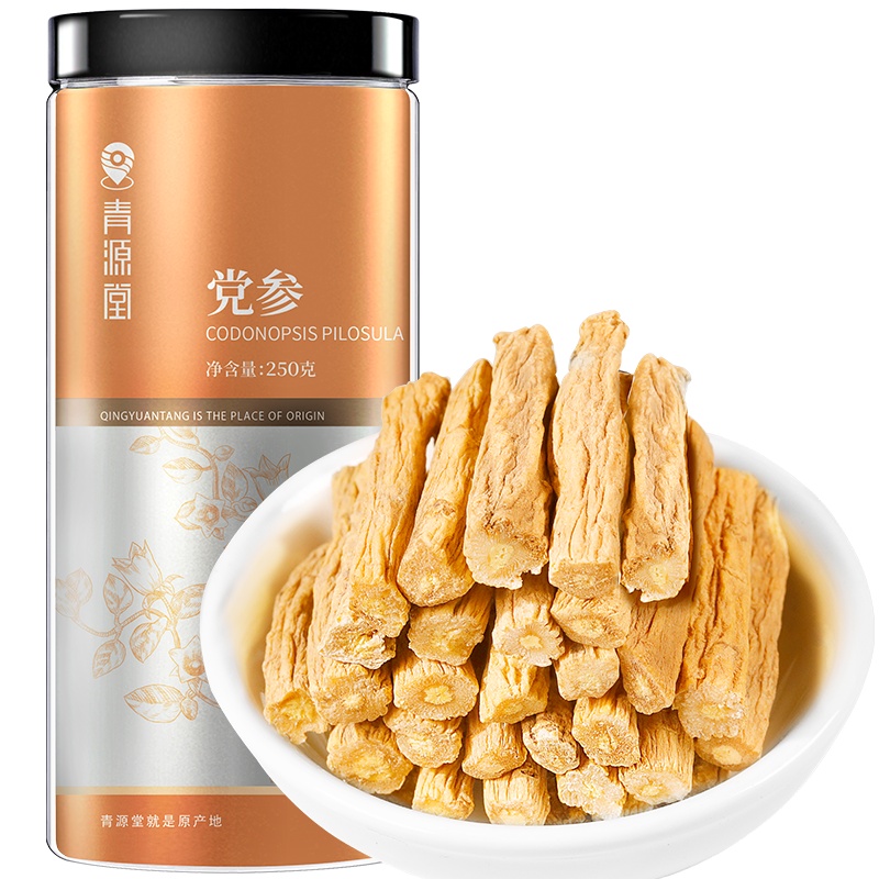 青源堂牌 党参节 甘肃无熏硫精选土党参条250克