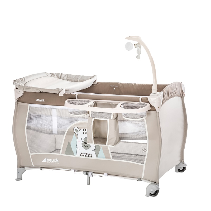 德国hauck便携式婴儿床可折叠多功能宝宝床bb新生儿尿布台可移动大床