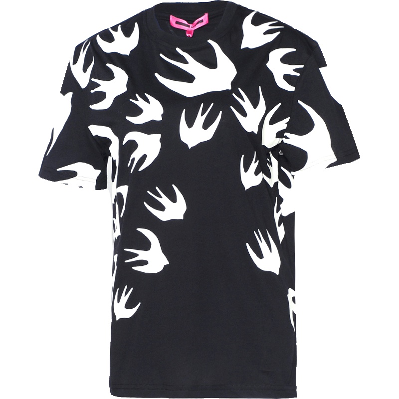 MCQ ALEXANDER MCQUEEN设计师品牌 女士燕子款休闲运动短袖T恤