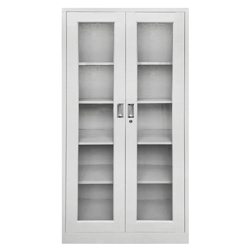 钜晟 文件柜铁皮柜办公文件资料储存柜钢制通玻文件柜 JS025