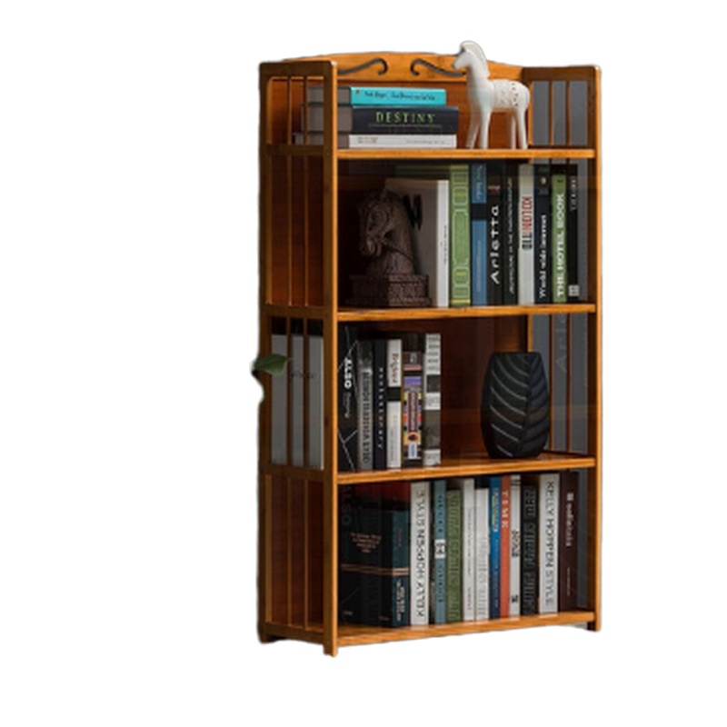 顶鸿DH-HY0580储物收纳架展示架花架书房收纳柜博古架 带封闭背板4层80cm