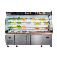 雪村(Xuecun) MLG-2000A 1682L 敞开风幕柜 麻辣烫柜 熟食柜 蔬菜串串冷藏冷冻展示柜 点菜柜