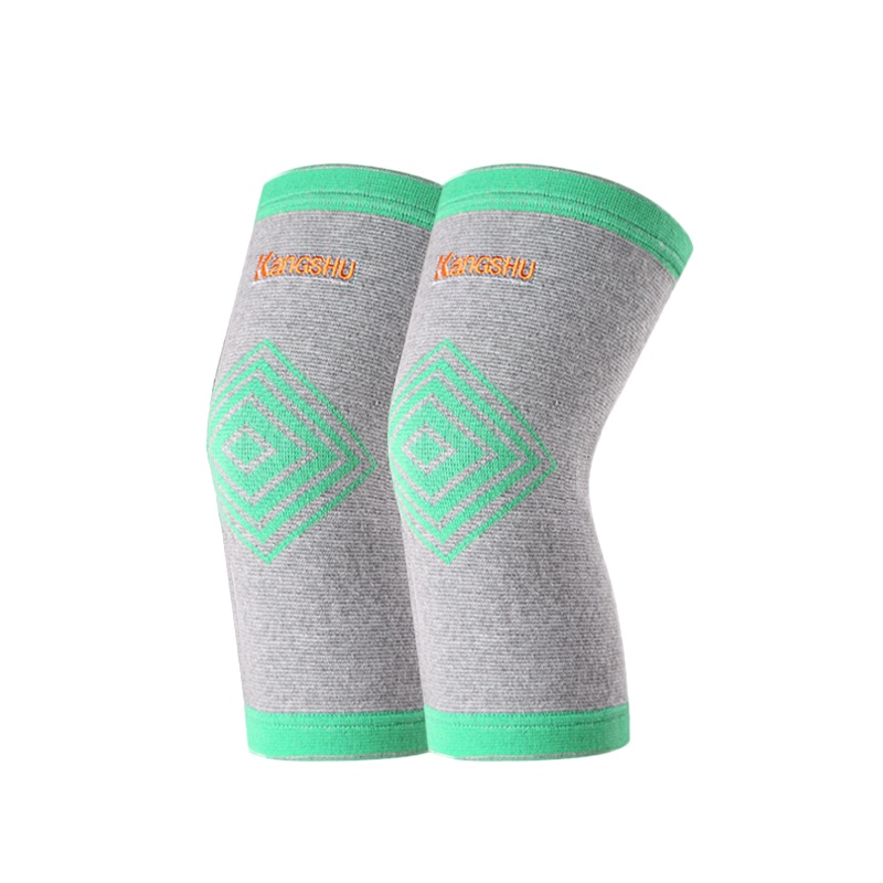 康舒医用外固定支具绿色A1058L医用护膝关节风湿保暖防寒膝盖运动薄款空调房夏季老寒腿滑膜炎套具保护套男女士中老年人