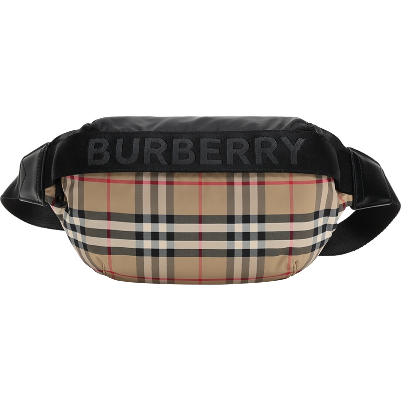 BURBERRY 博柏利 男女通用款 织物胸包斜挎包腰包中号 80265571