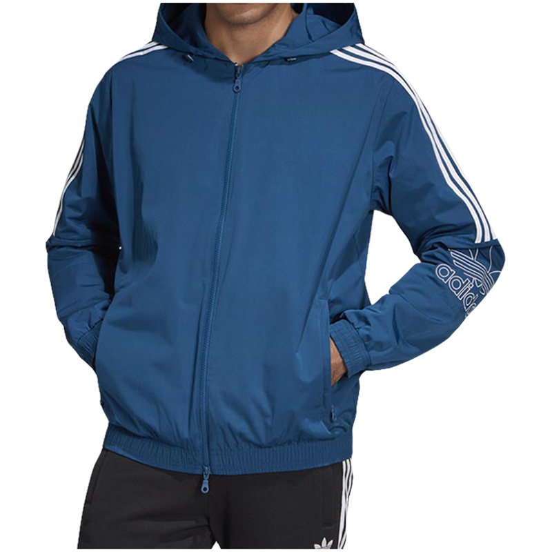 adidas阿迪达斯三叶草男装运动休闲连帽外套EB4085