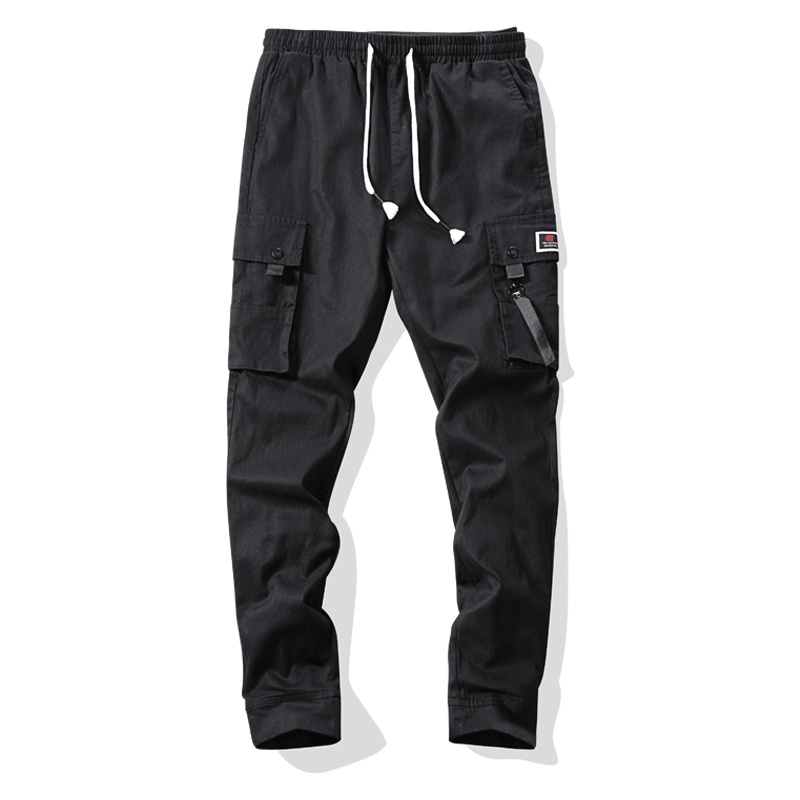 JEEP吉普春季裤子男士休闲裤宽松小脚纯色九分裤束脚哈伦裤工装裤