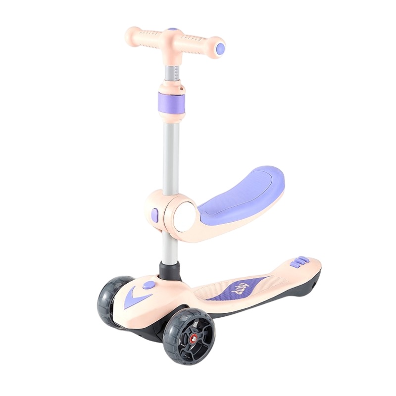 澳贝AUBY滑板车儿童玩具车3-15岁小孩宝宝滑滑车可坐二合一溜溜车宽轮可升降461183