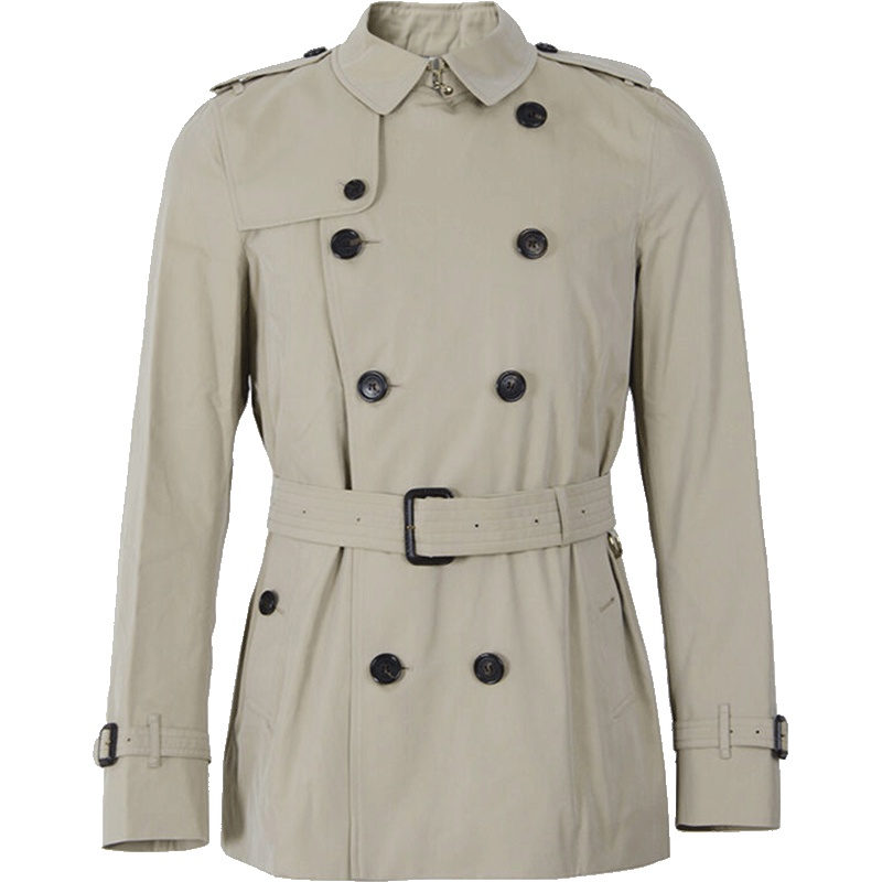 BURBERRY 博柏利 男士防雨棉质肯辛顿短款战壕风衣 39110571