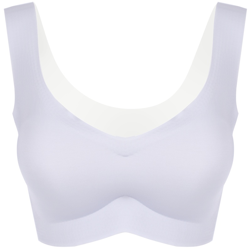 依曼丽无痕内衣女无钢圈舒适睡眠文胸 薄款裸感抹胸背心式裹胸