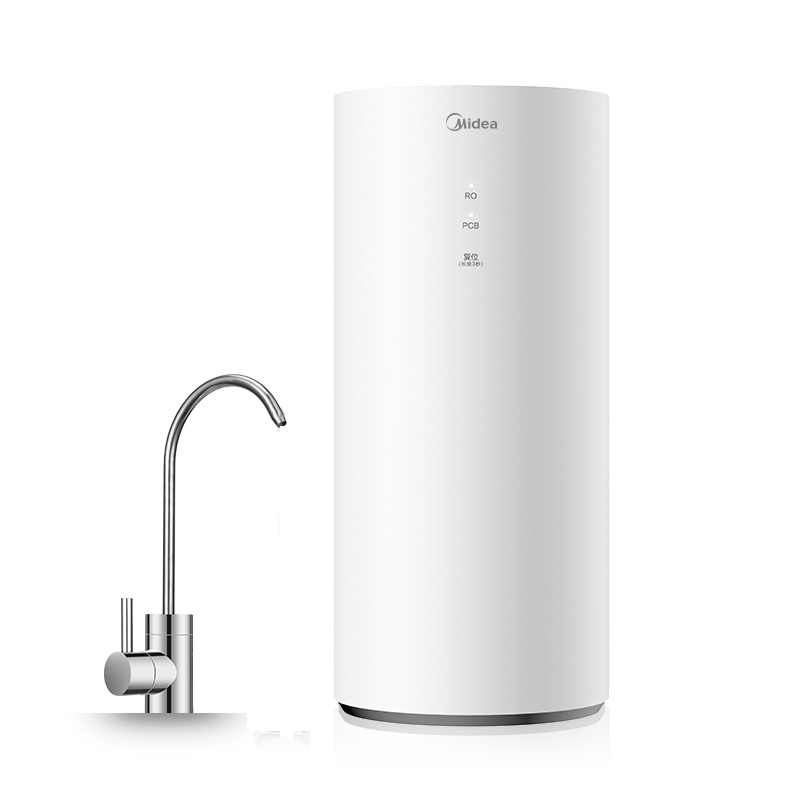 美的（Midea）净水器智能双芯无罐大通量家用净水器厨下式花生反渗透机MRO1791D-400G
