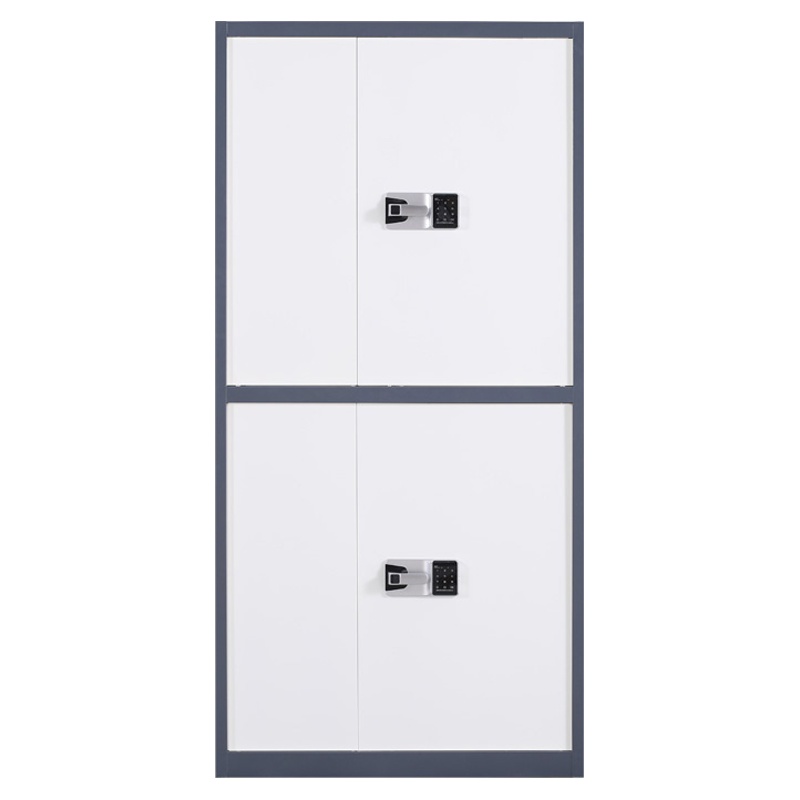 三圣 办公家具保密柜密码柜保险柜档案文件柜储物柜国保锁通双节灰白套色保密柜带抽
