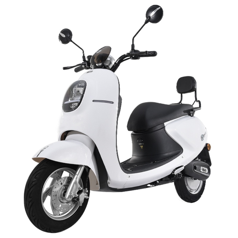 雅迪(yadea)电动车成人男女外卖踏板代步电动轻便摩托电瓶车 60V20A 米迪 高能版 雪珠白