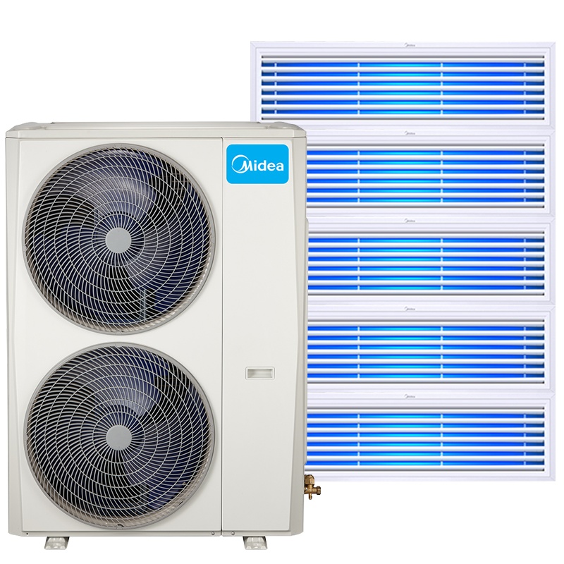 美的家用中央空调(Midea)智能家电6.5匹一拖多星光全直流变频多联机风管式小多联机MDS-160W-X6-XG一拖五