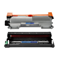 艾洁 LT2441/LT2641粉盒+LD2441/LD2641硒鼓加黑套装 适用兄弟 HL-DCP7060D;联想