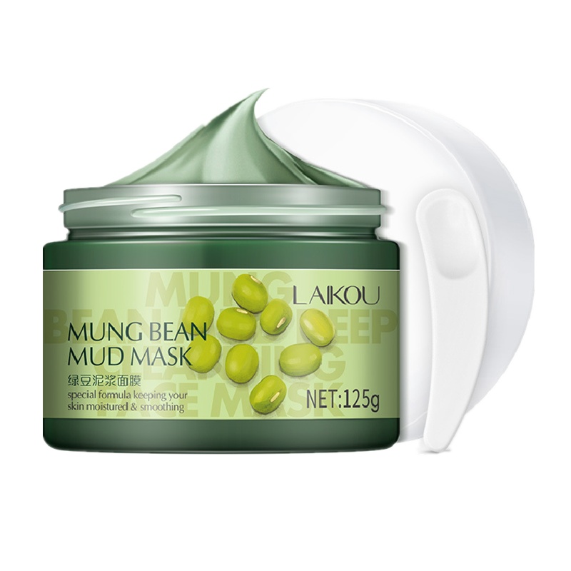 莱蔻绿豆泥浆面膜泥125g 保湿补水温和清洁泥膜