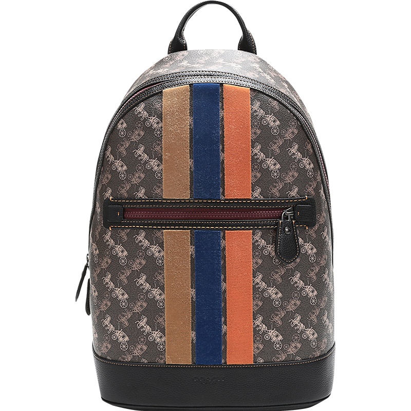 COACH 蔻驰 男士 BARROW双肩背包涂层帆布配皮 88328