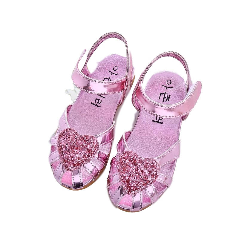 莎丞 2019女童凉鞋公主鞋夏新款女童沙滩鞋防滑软底包头凉鞋宝宝凉鞋