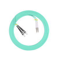 千天(QANTOP)光纤跳线 电信级光纤熔接收发器尾纤 光端机适用ST-LC多模双芯OM4-QT-GXTX419