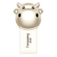 梵想(FANXIANG)USB3.2 Gen1高速接口 高品质锌合金 贺岁生肖小财牛 牛年限量纪念U盘珍珠镍 128G